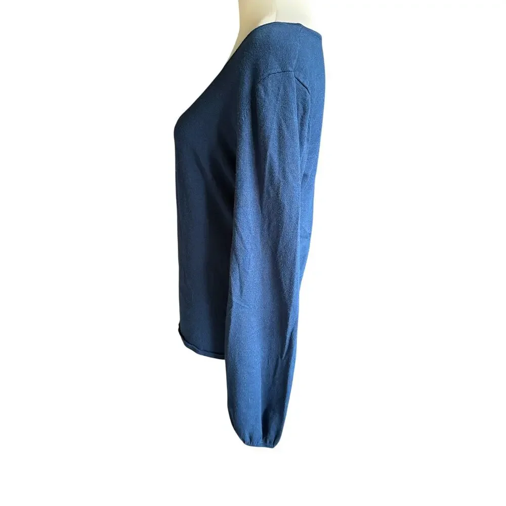 Joseph A. Blue Long Sleeve Sweater Size Large